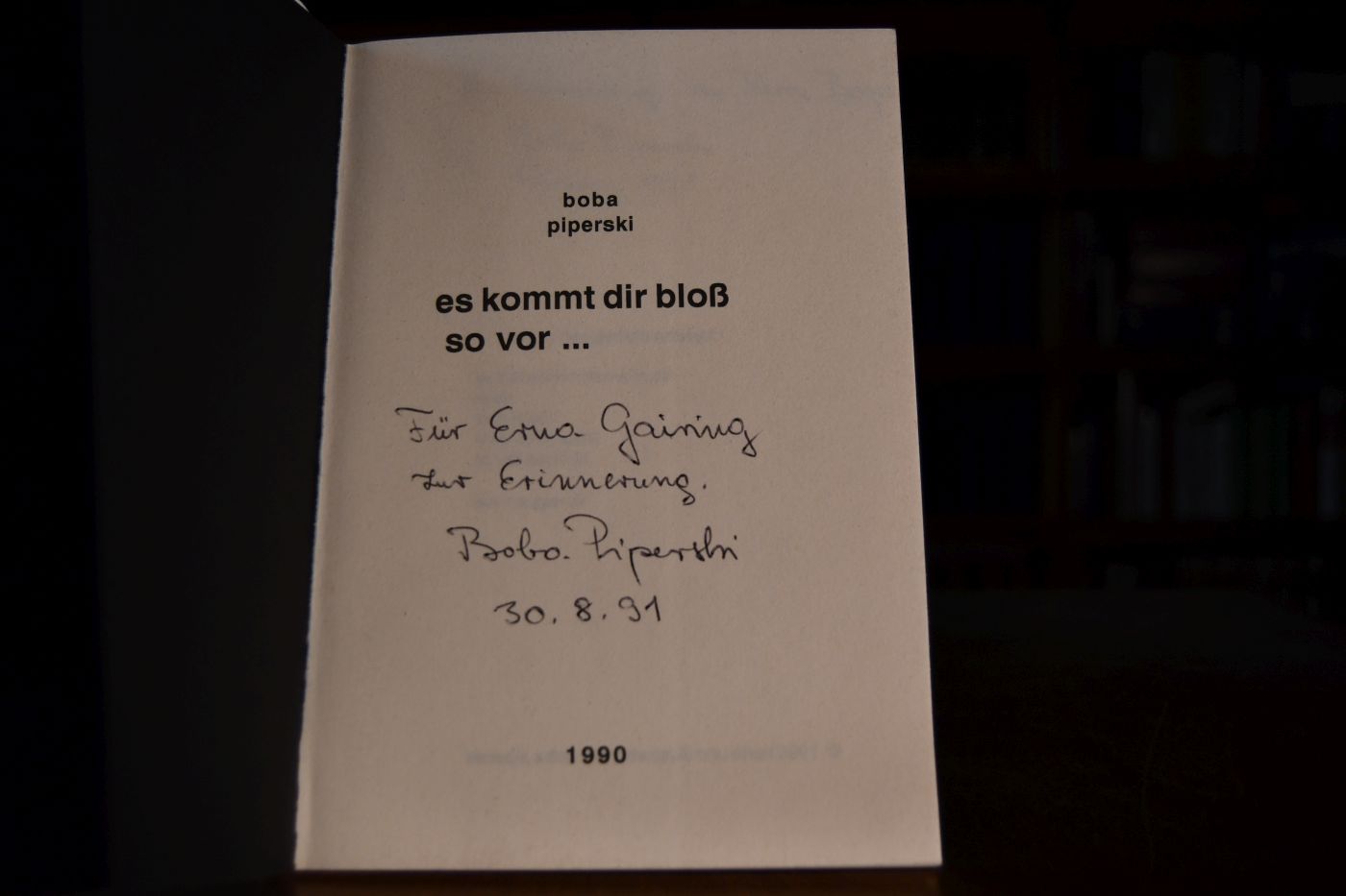 es kommt dir bloß so vor ...