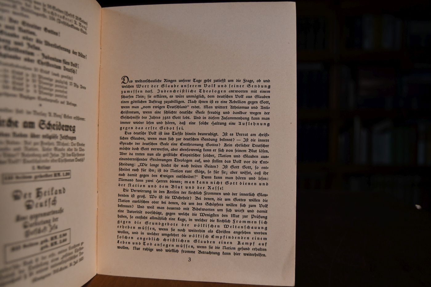 Glaube und Nation. Zeitgemäße Betrachtungen zum ersten Gebot.