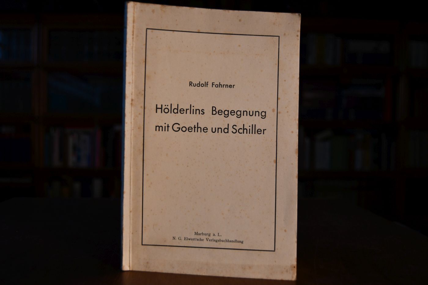Hölderlins Begegnung mit Goethe und Schiller.