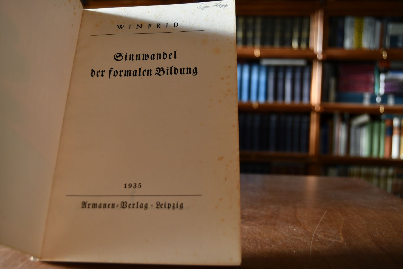 Sinnwandel der formalen Bildung.