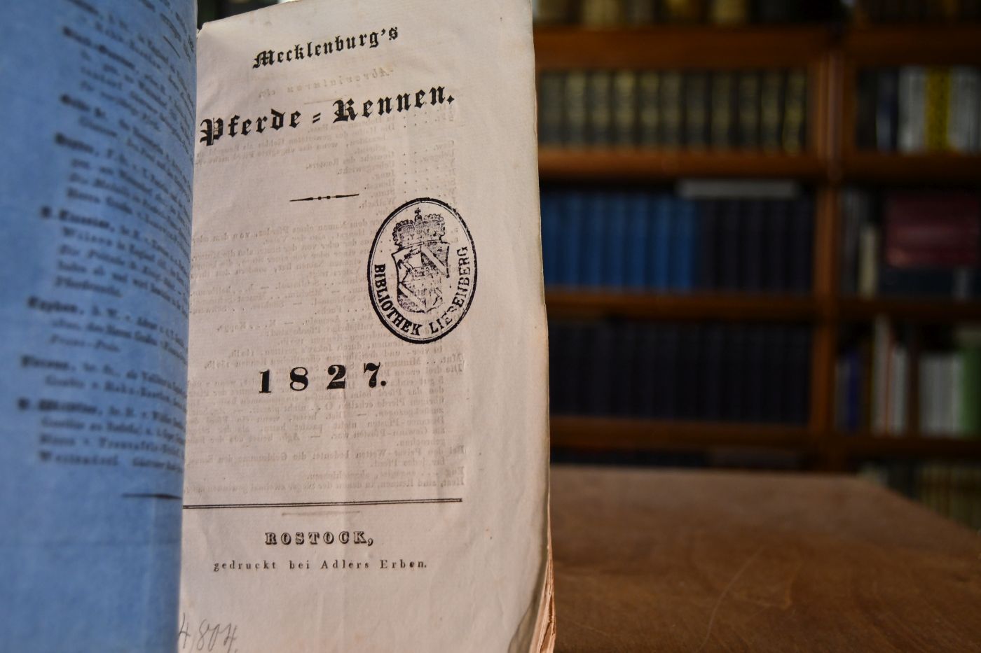 Mecklenburg`s Pferde-Rennen. 1827.