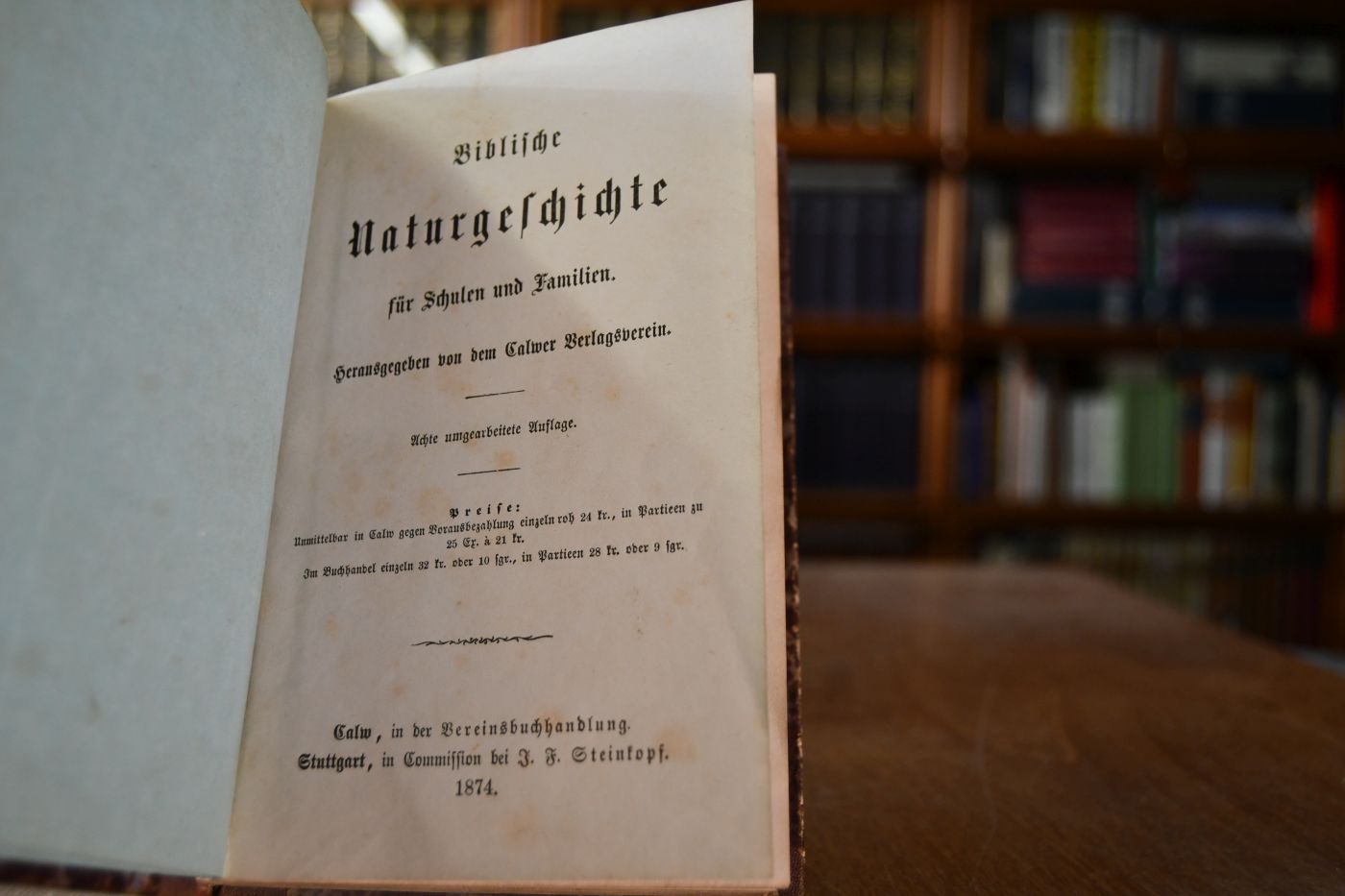 Biblische Naturgeschichte für Schulen und Familien.