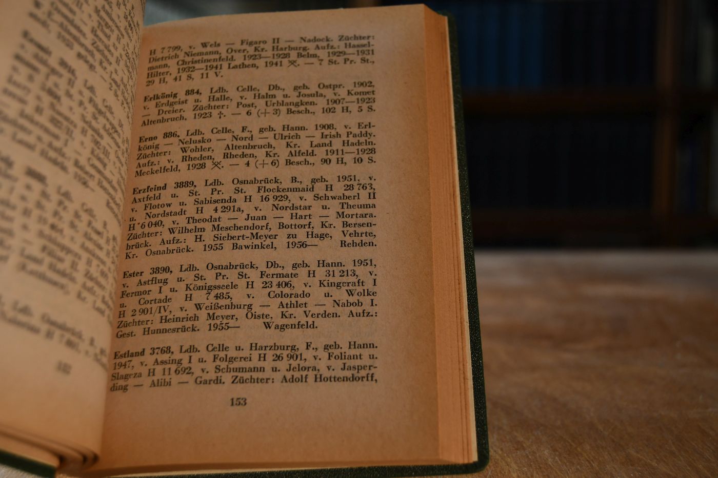 Hengstverzeichnis der Landgestüte Celle, Osnabrück und Harzburg sowie der vom Hannoverschen Stutbuch anerkannten Privatbeschäler.