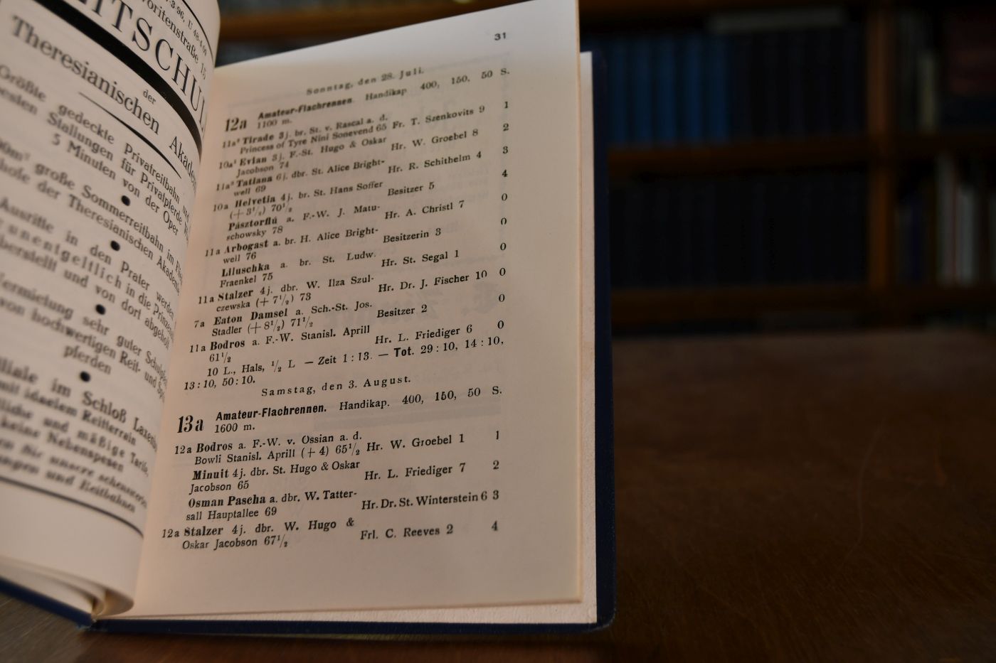 Der Amateur-Reiter 1930. Offizielles Handbuch für den Amateur-Rennreitsport.
