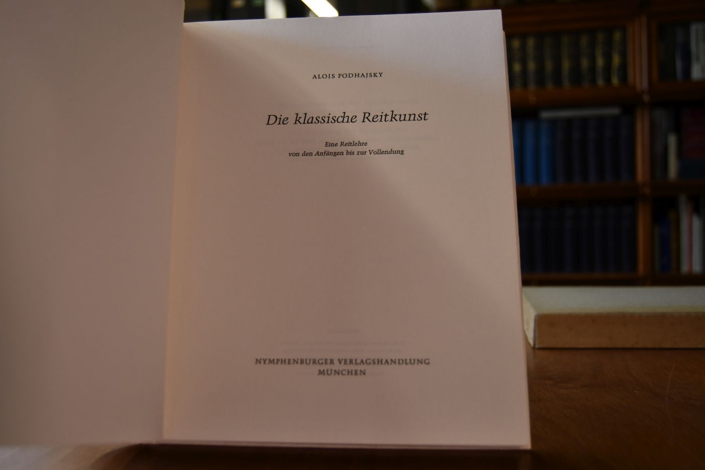 Die klassische Reitkunst.