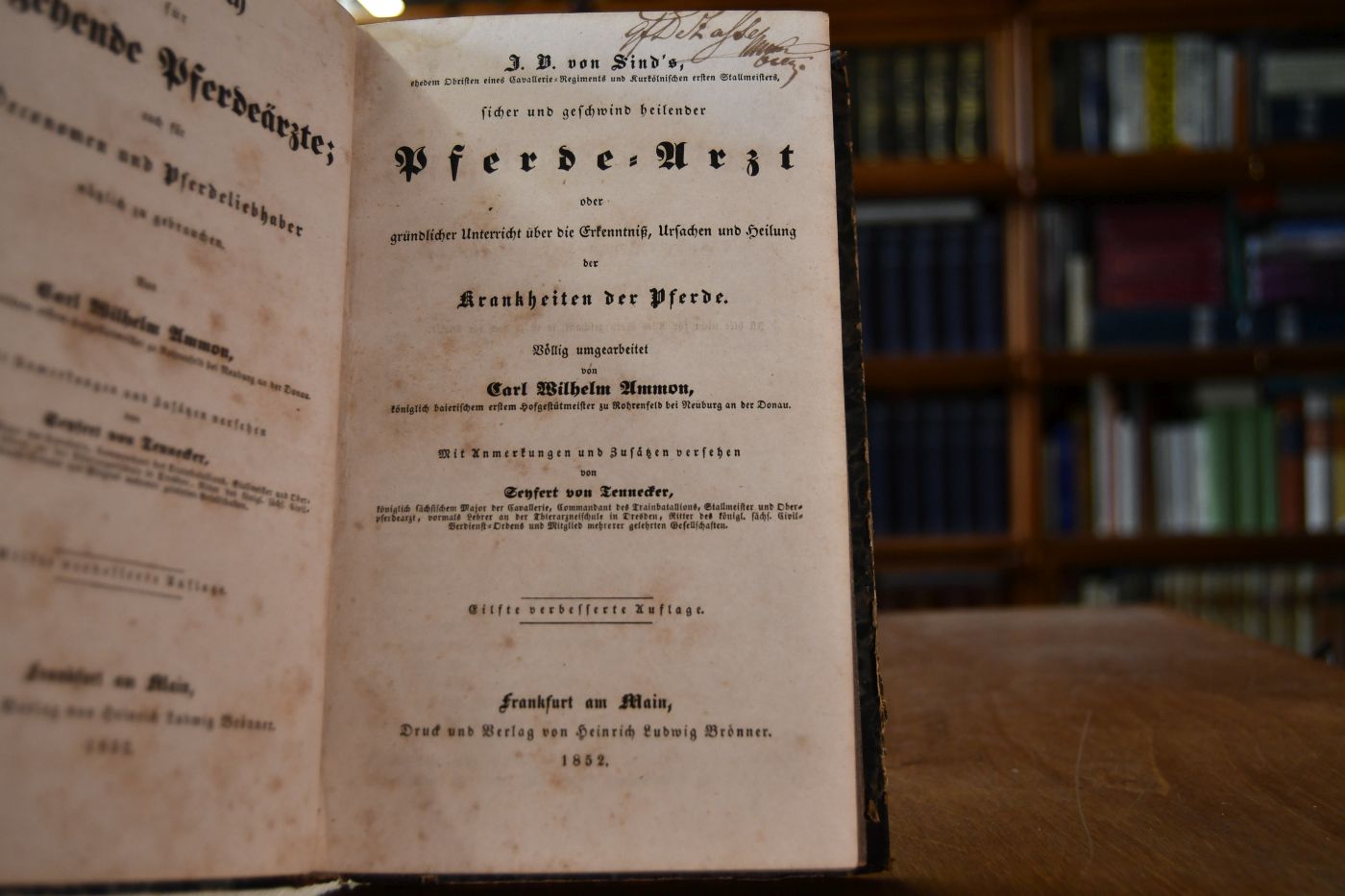 J. B. von Sind`s sicher und geschwind heilender Pferde-Arzt oder gründlicher Unterricht über die Erkenntniß, Ursachen und Heilung der Krankheiten der Pferde.