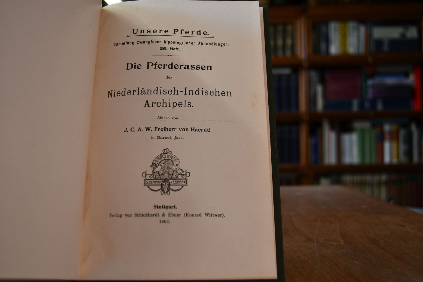 Die Pferderassen des Niederländisch-Indischen Archipels.