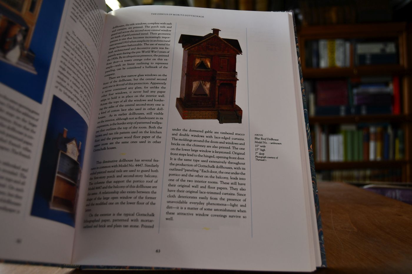 The Genius of Moritz Gottschalk. Blue and Red Roof Dollhouses, Stores, Kitchens, Stables, and other Miniature Structures.