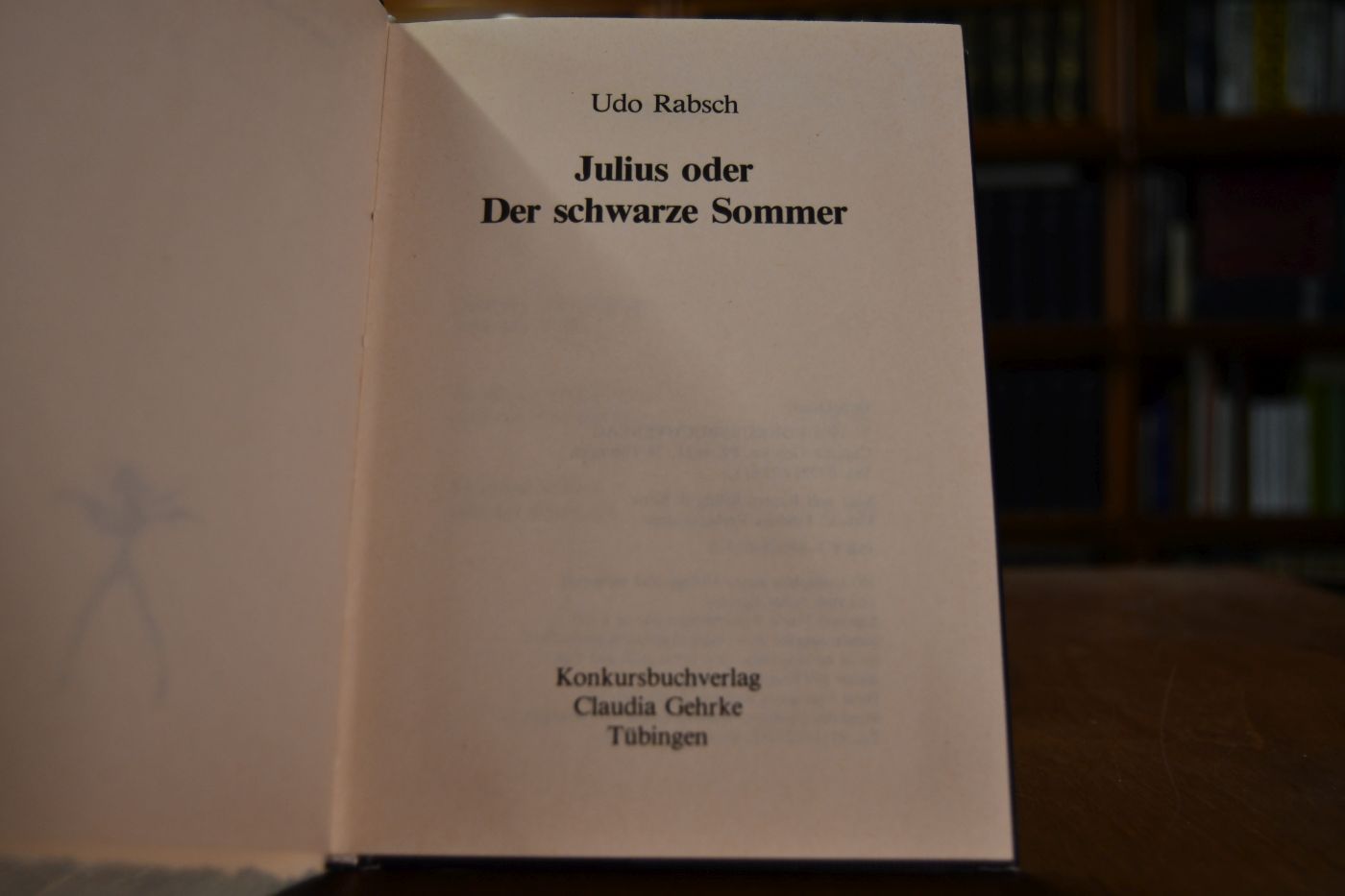 Julius oder der schwarze Sommer.