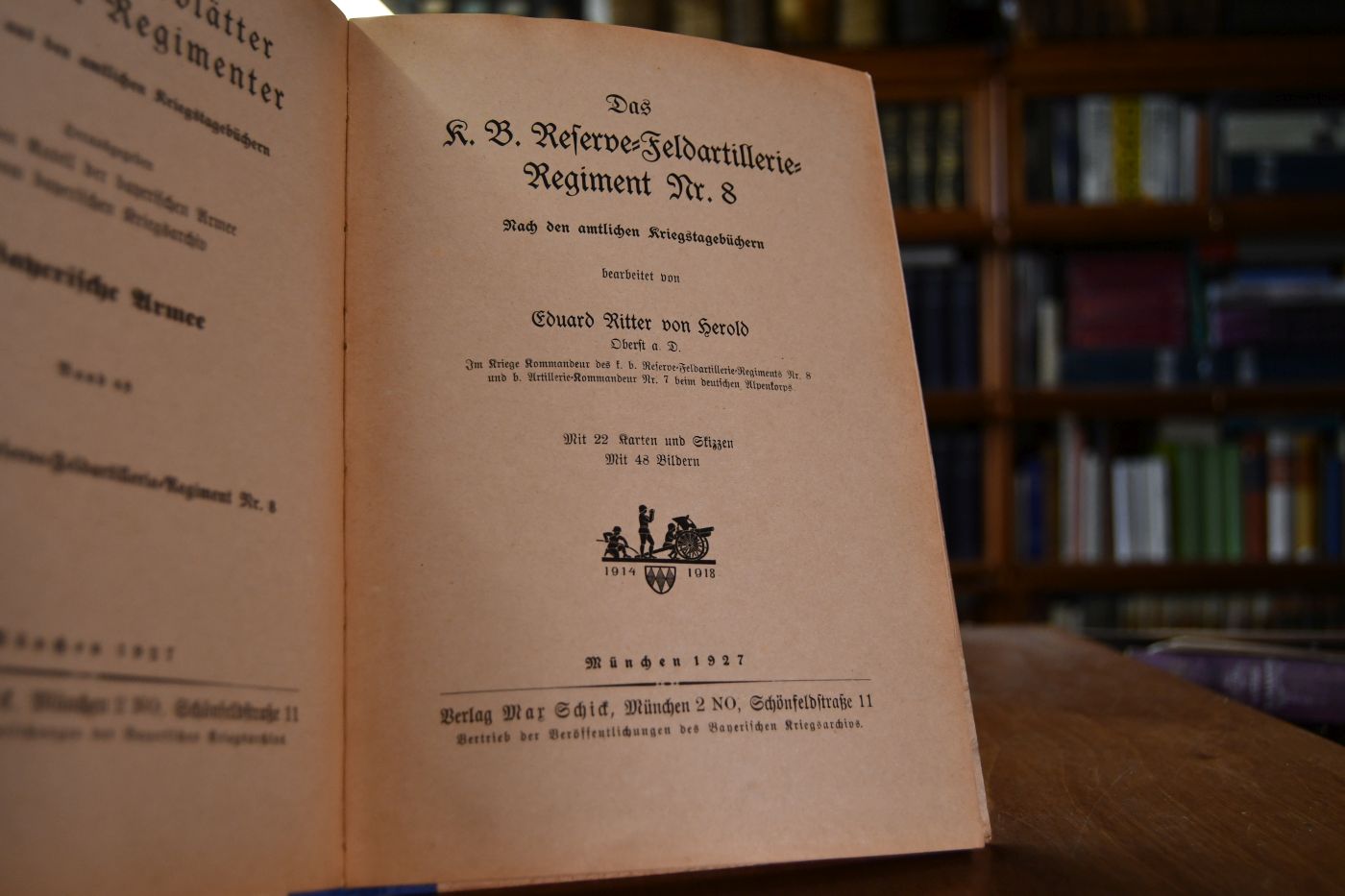 Das K.B. Reserve-Feldartillerie-Regiment Nr. 8. Nach den amtlichen Kriegstagebüchern.