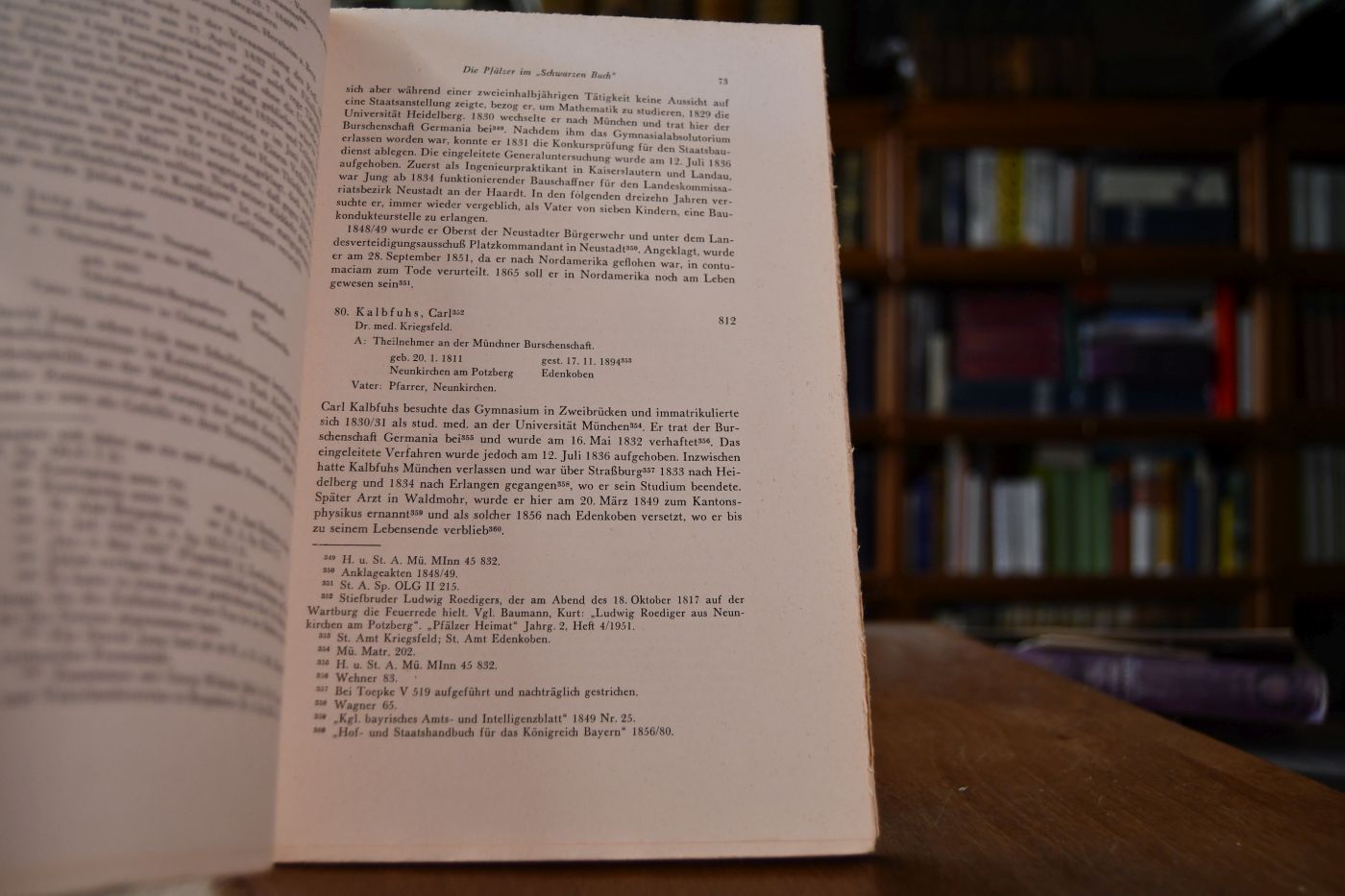 Die Pfälzer im "Schwarzen Buch". Ein personengeschichtlicher Beitrag zur Geschichte des Hambacher Festes, des frühen pfälzischen und deutschen Liberalismus.
