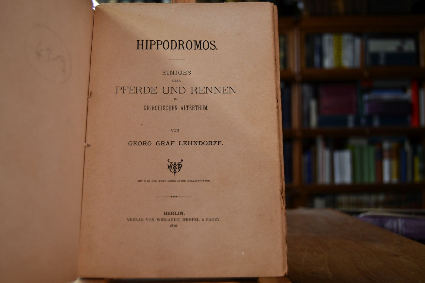 Hippodromos. Einiges über Pferde und Rennen im griechischen Althertum.