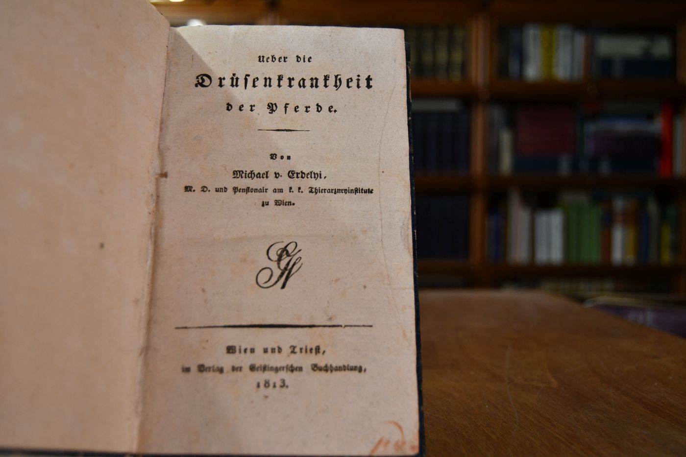 Ueber die Drüsenkrankheit der Pferde.