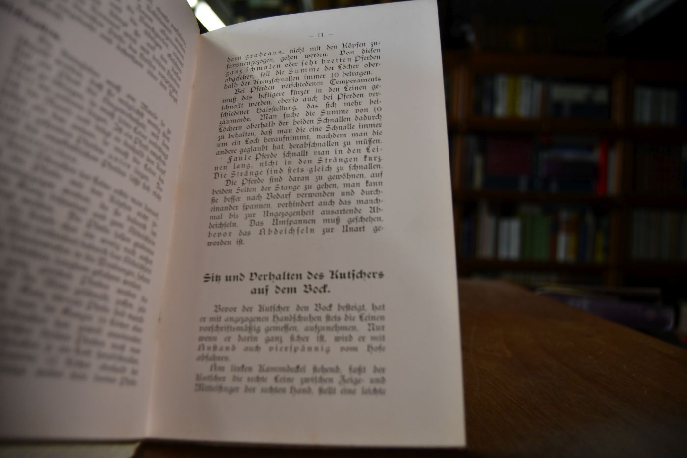 Instruktion für Anspannen und Fahren beim Königlich Preußischen Marstall.