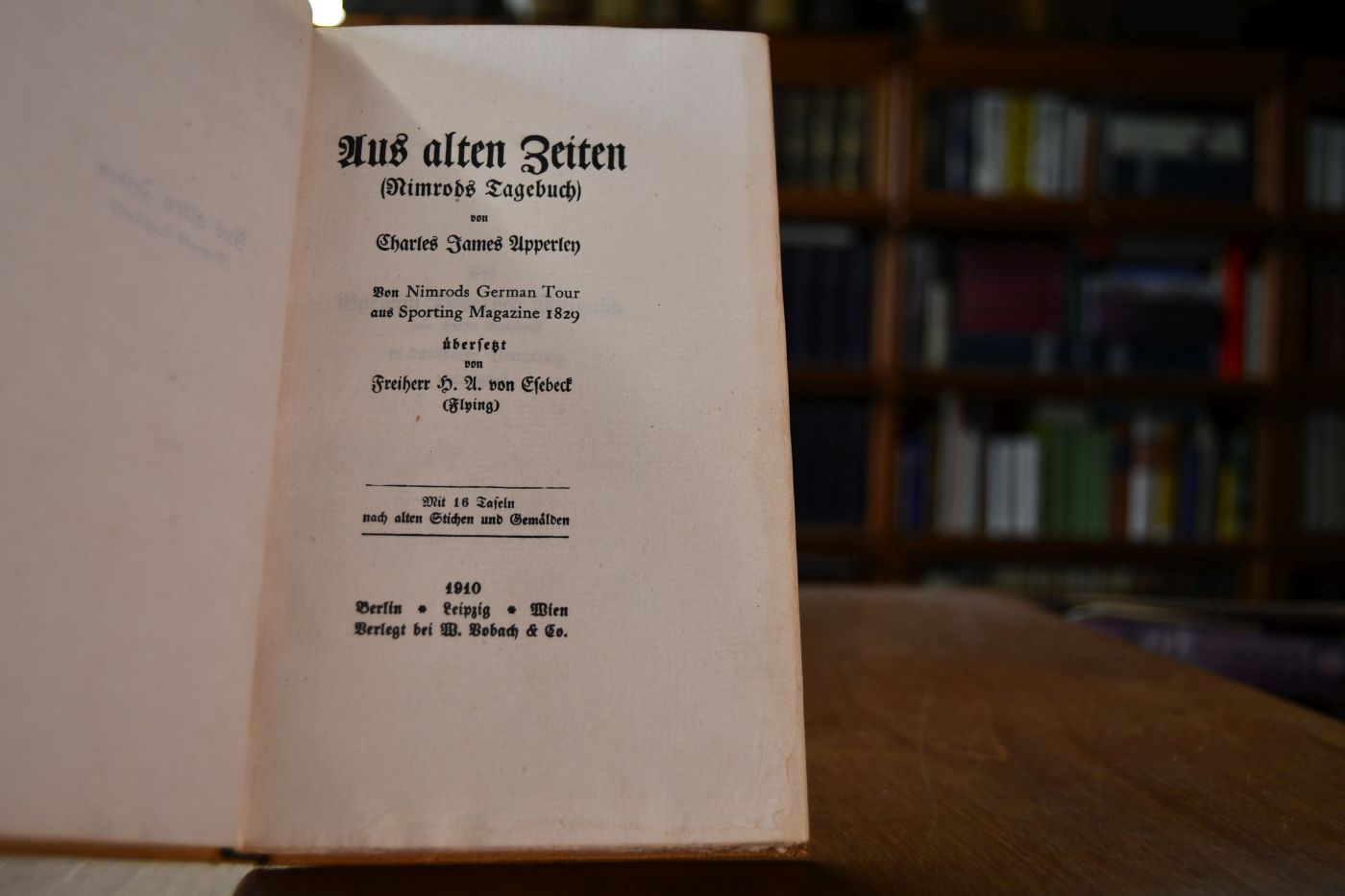 Aus alten Zeiten (Nimrods Tagebuch).