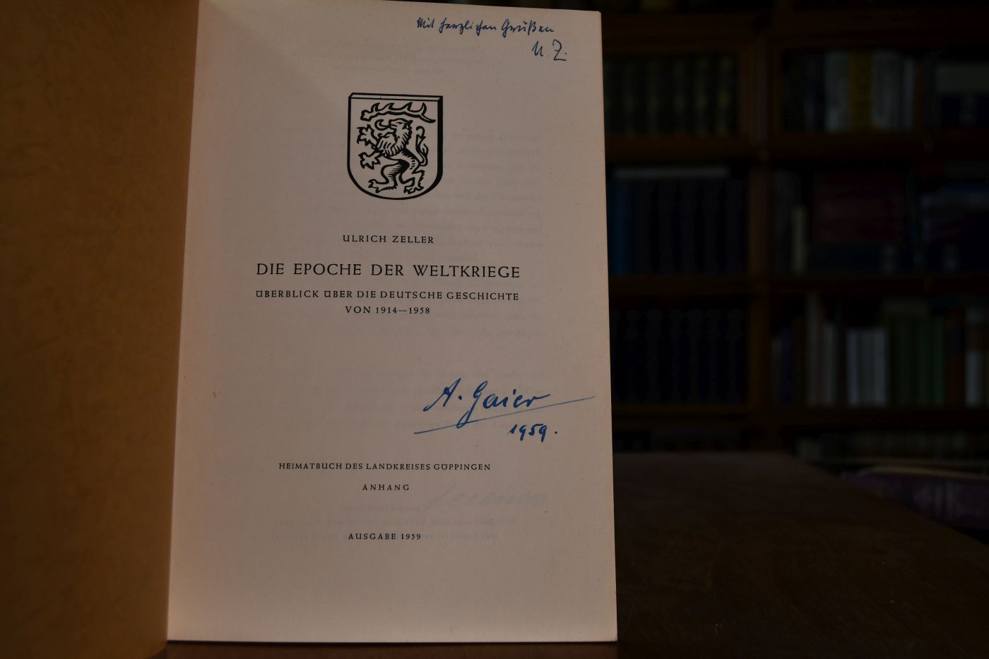 Die Epoche der Weltkriege. Überblick über die deutsche Geschichte von 1914 - 1958.