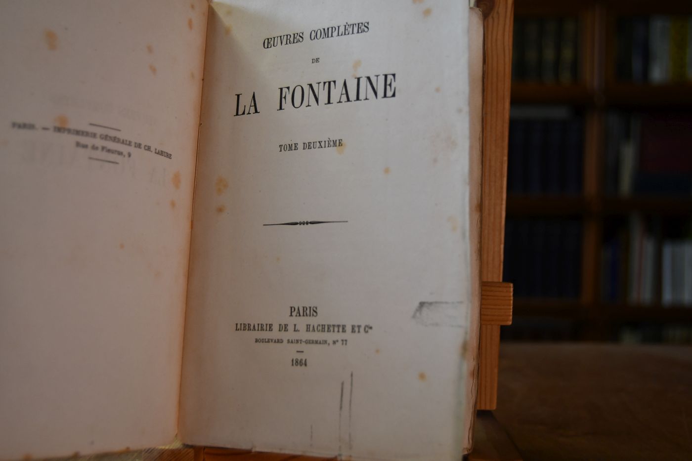 Oeuvres completes Tome premiere + Tome deuxieme (apart)