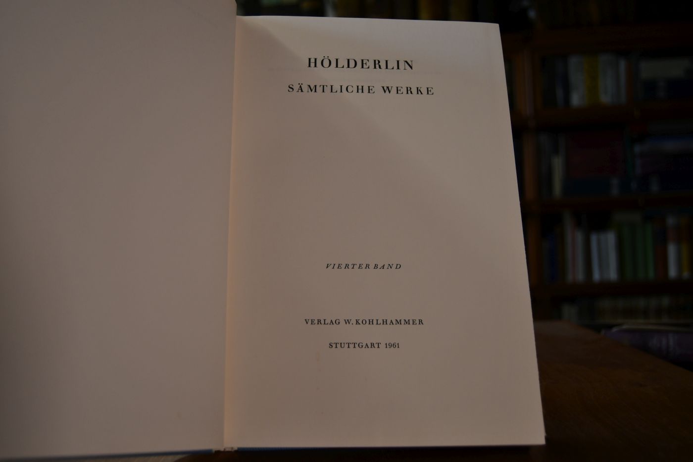 Hölderlin. Sämtliche Werke. 4. Band (Tod des Empedokles) in 2 Teilbänden.
