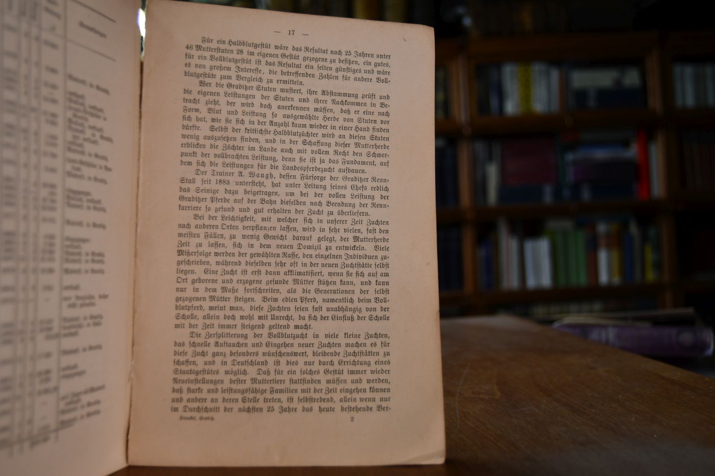 Die Vollblutzucht im Kgl. Preußischen Hauptgestüt Graditz.