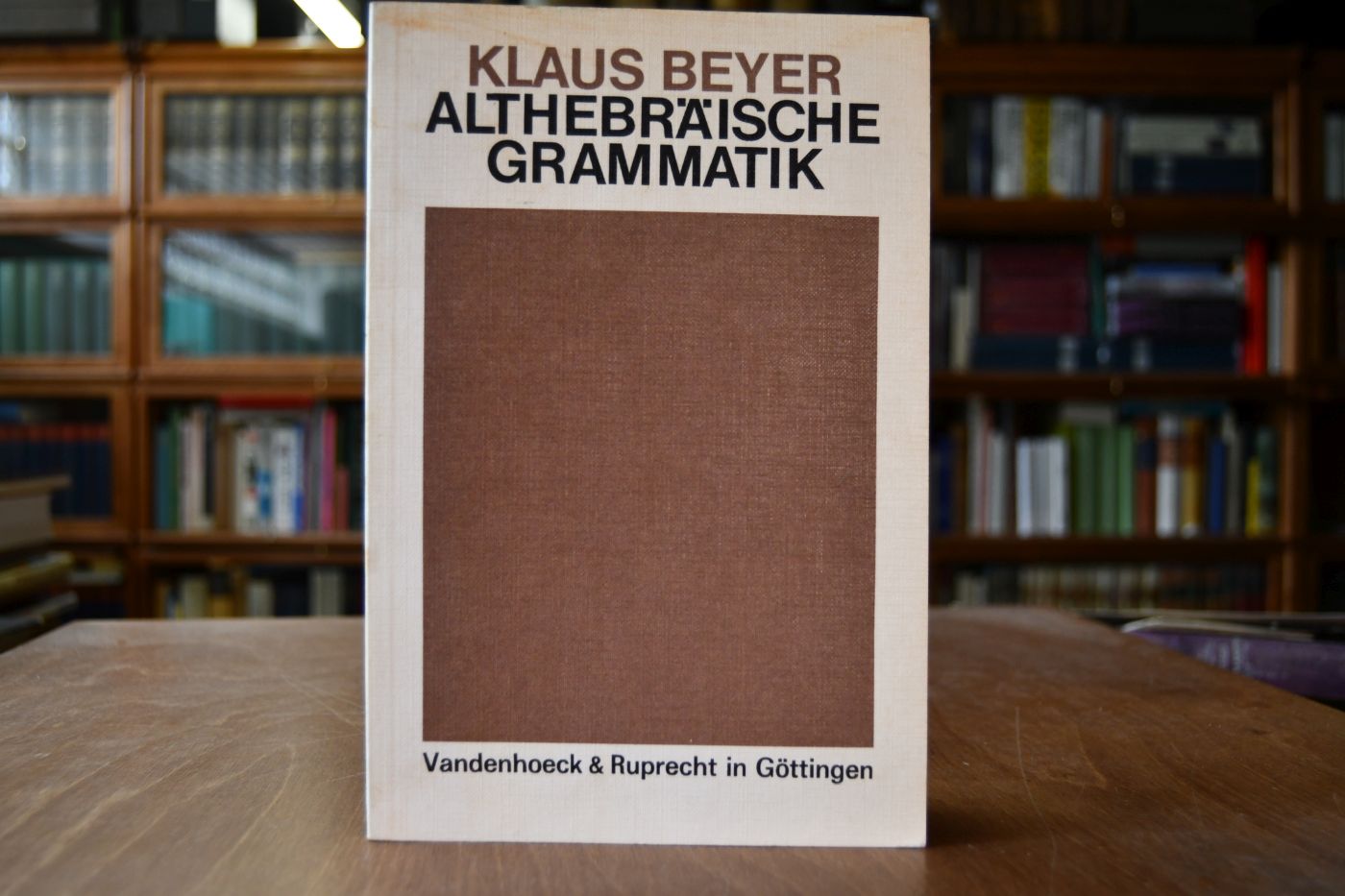 Althebräische Grammatik.