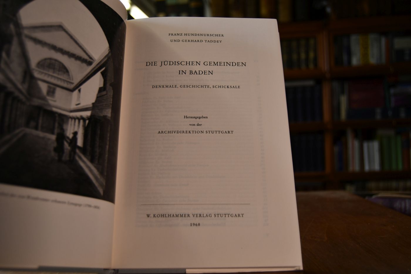 Die jüdischen gemeinden in Baden. Denkmale, Geschichte, Schicksale.