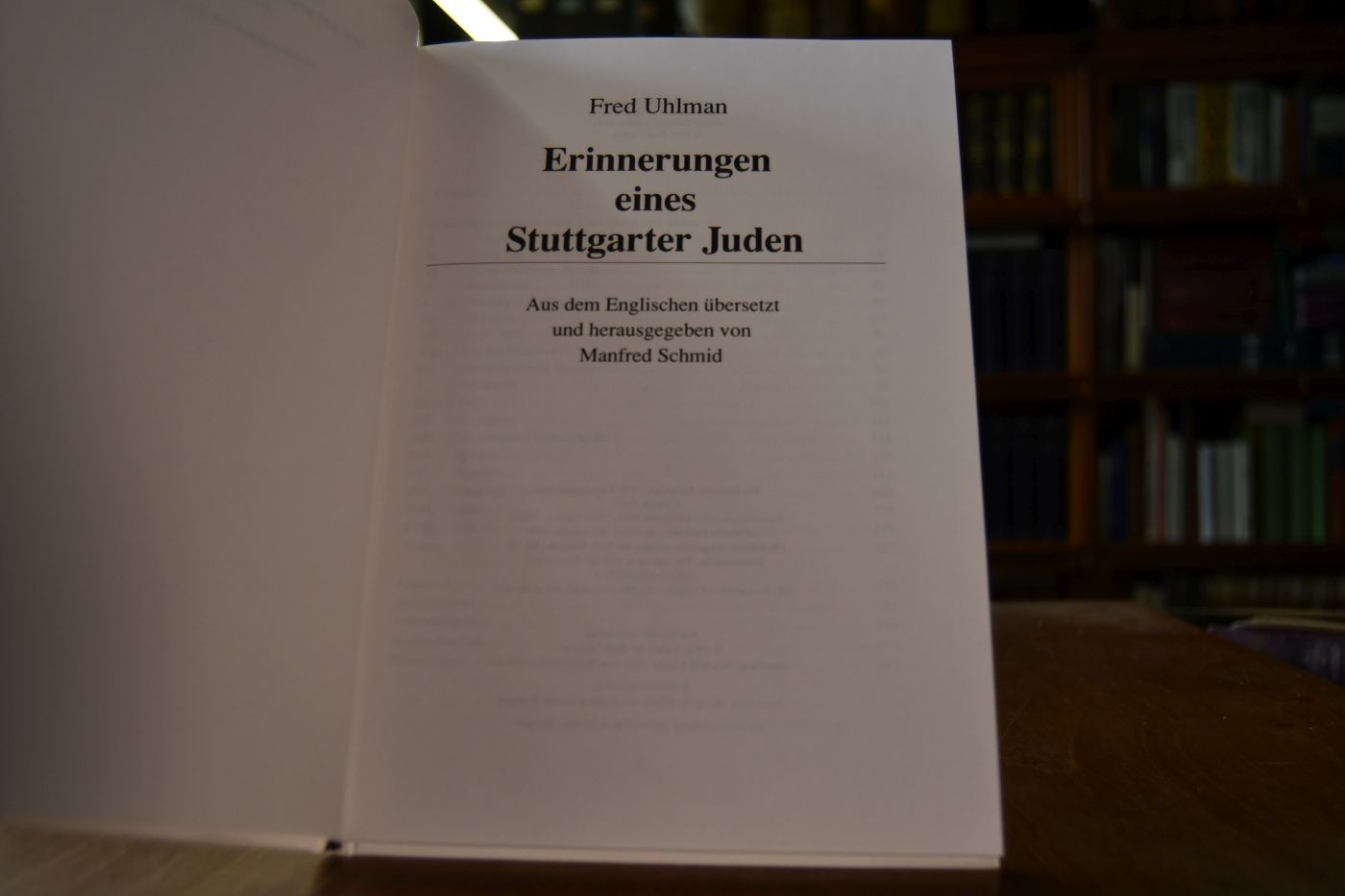 Erinnerungen eines Stuttgarter Juden.