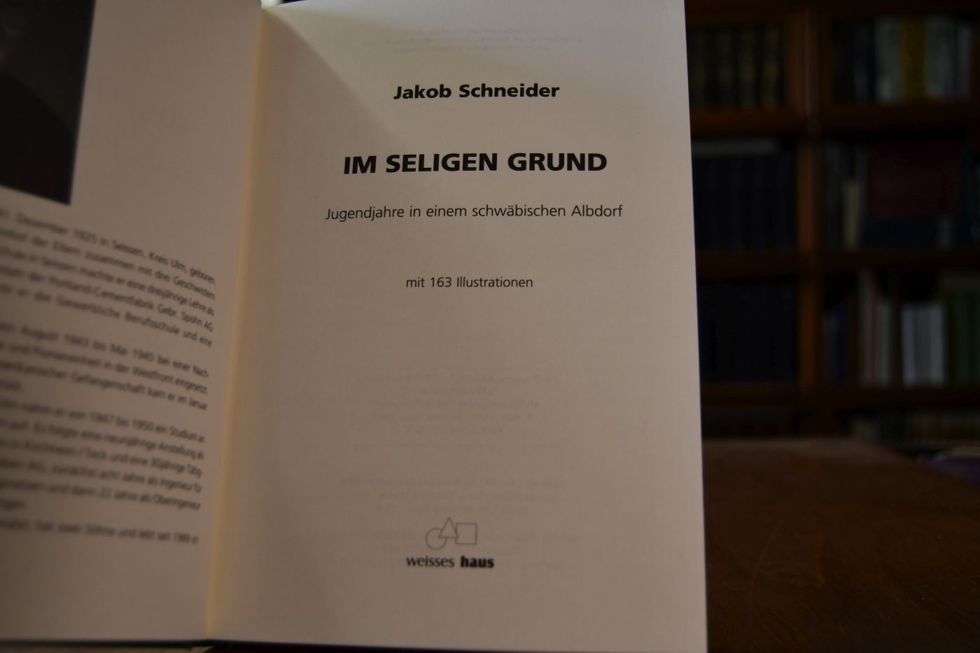 Im seligen Grund. Jugendjahre in einem schwäbischen Albdorf.