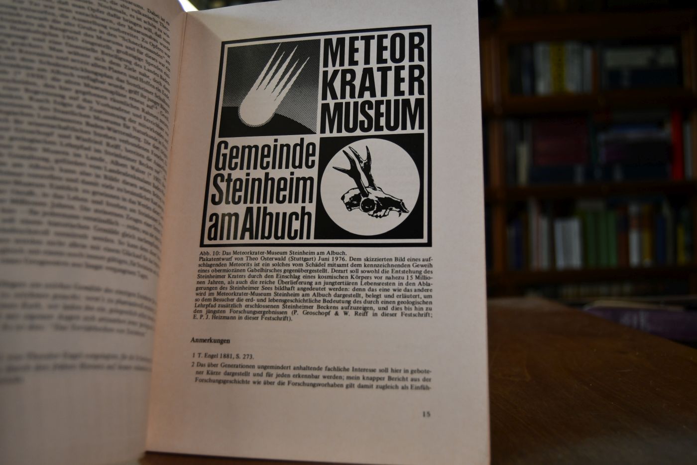 Meteorkrater Steinheimer Becken. Ein Naturdenkmal aus tertiärer Zeit.