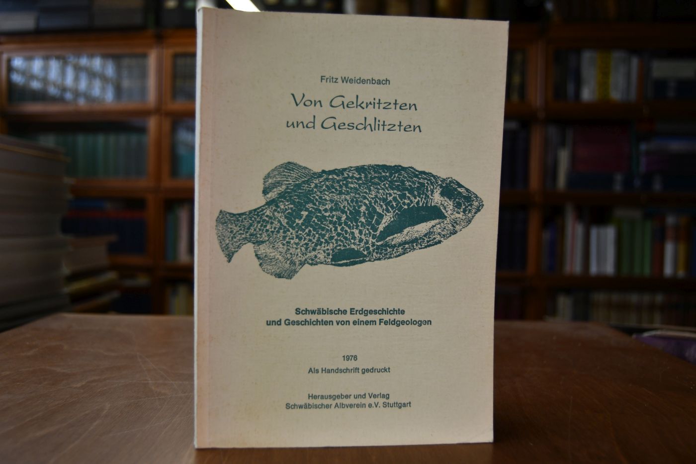 Von Gekritzten und Geschlitzten. Schwäbische Erdgeschichte und Geschichten von einem Feldgeologen. Als Handschrift gedruckt.