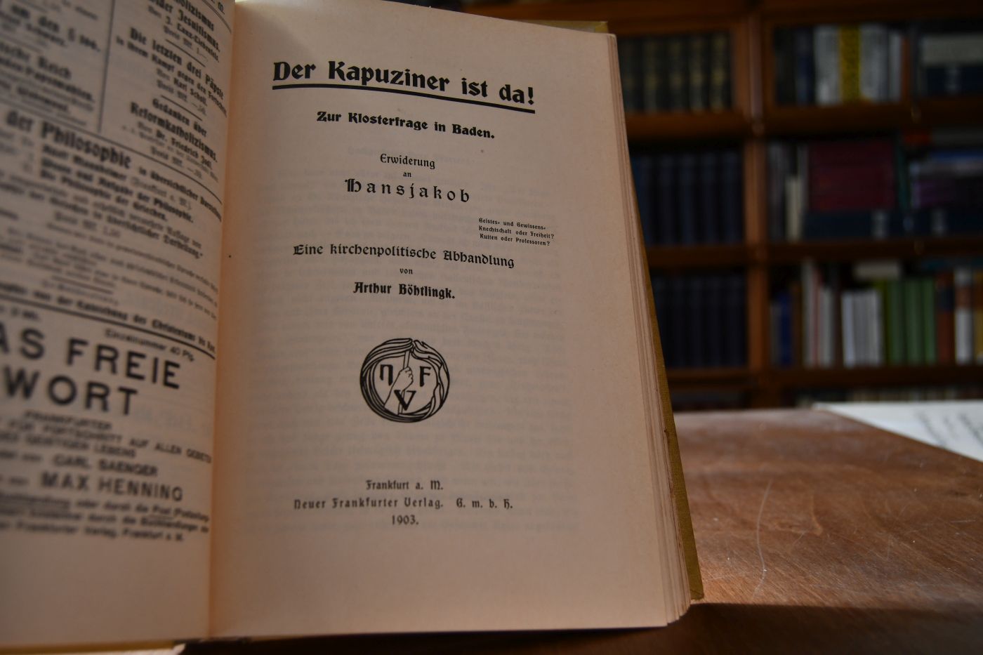 Römisch oder Deutsch? Kampfblätter. (Eine Sammlung von Kleinschriften von Arthur Böhtlingk in unterschiedlicher Auflage)