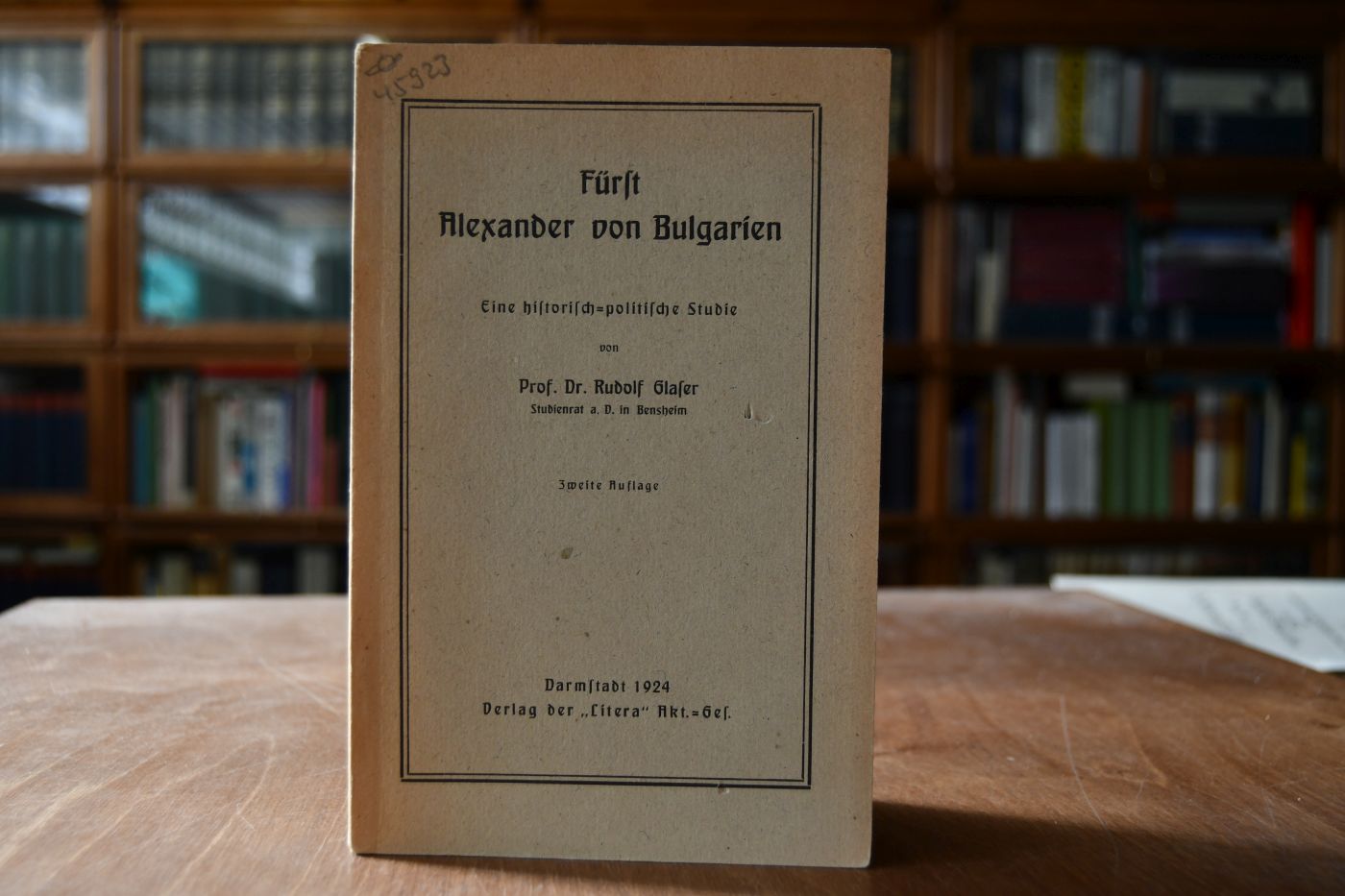 Fürst Alexander von Bulgarien. Eine historisch-politische Studie.