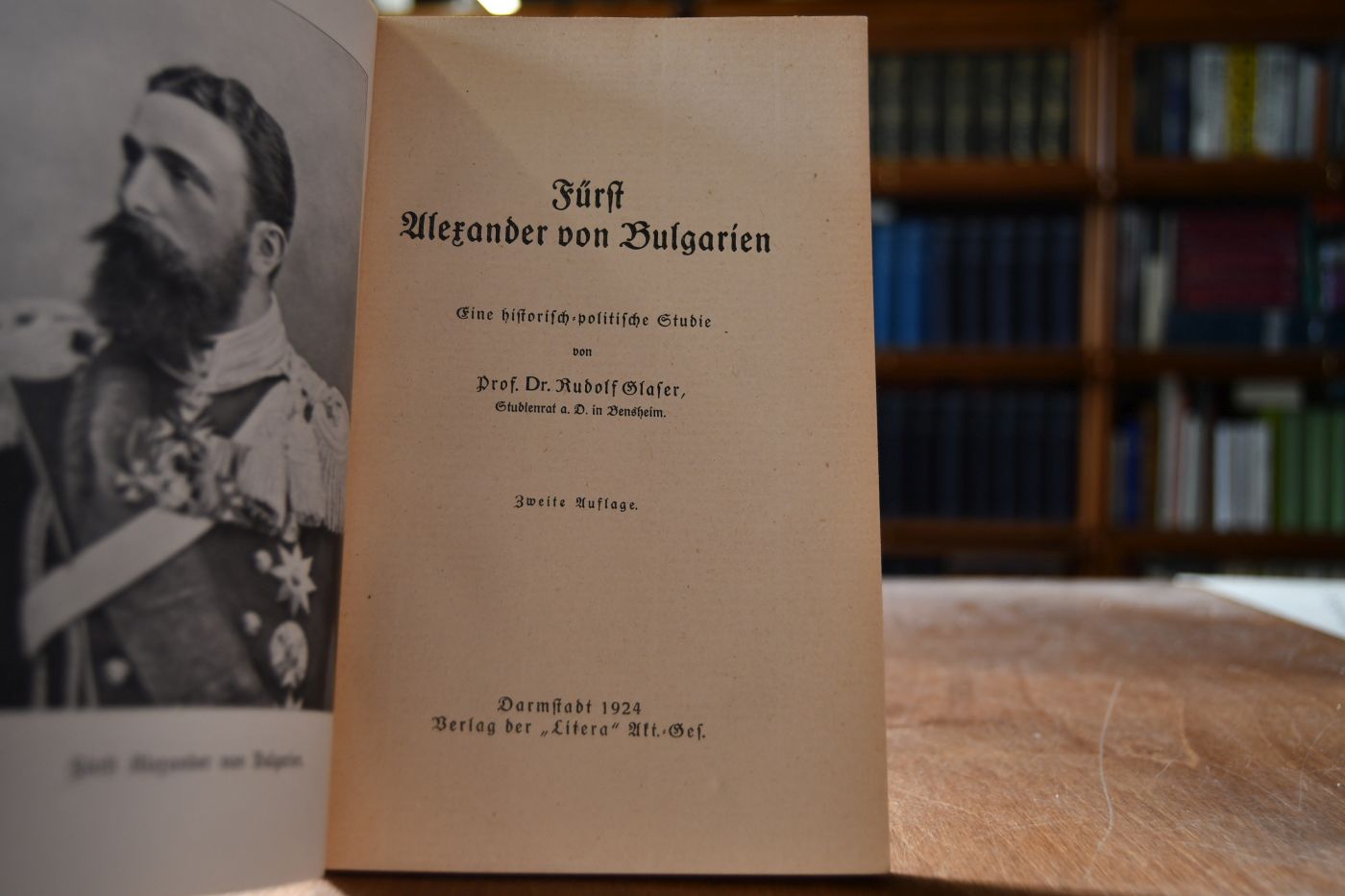 Fürst Alexander von Bulgarien. Eine historisch-politische Studie.