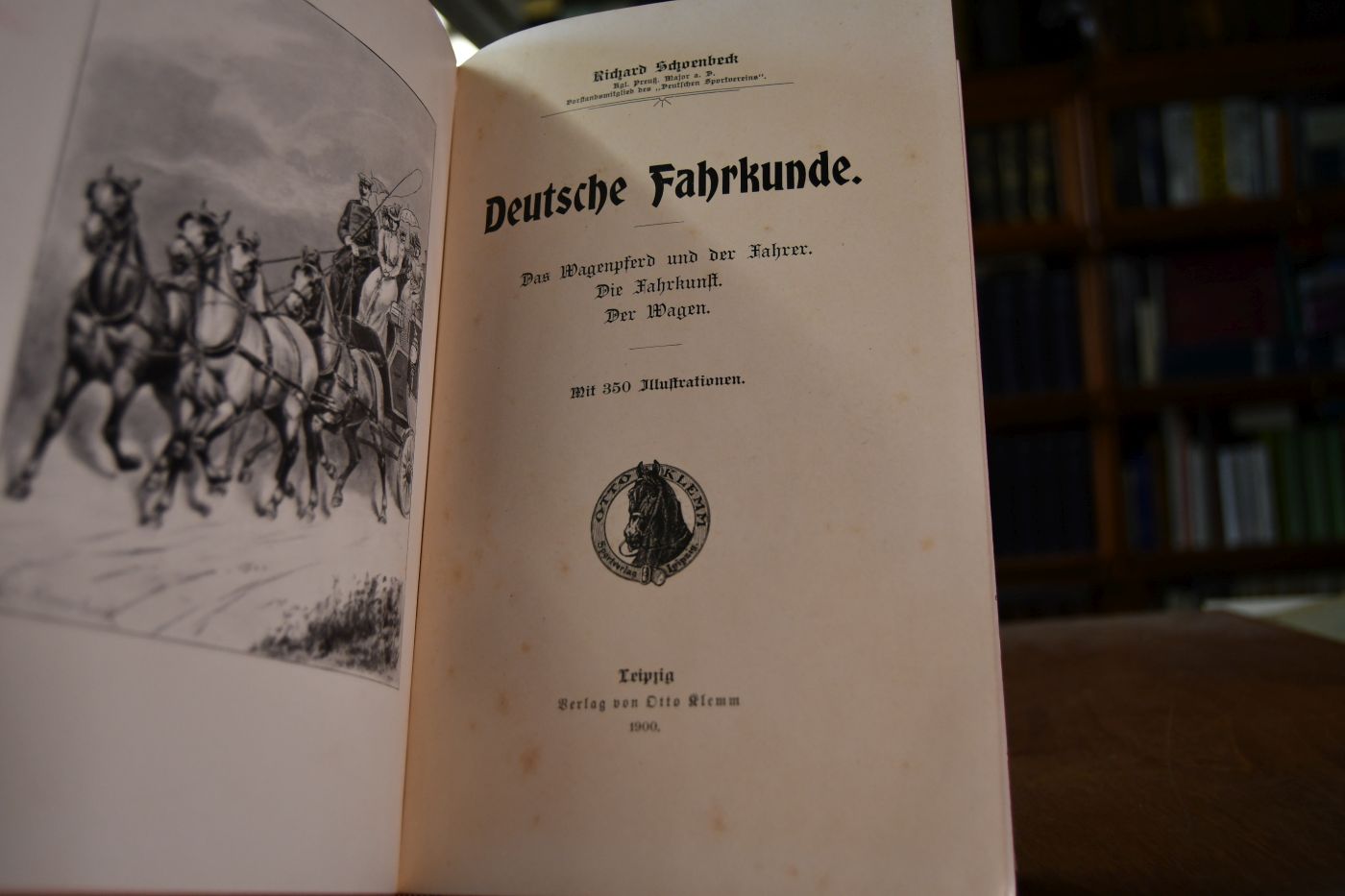 Deutsche Fahrkunde. Das Wagenpferd und der Fahrer. Die Fahrkunst. Der Wagen.