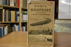 Karte von Bodensee, Rhein und Bregenzer Wald. M...